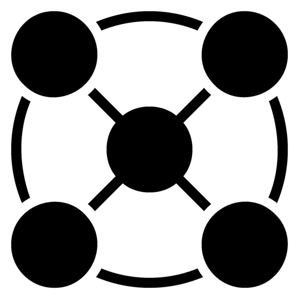connection glyph icon vector