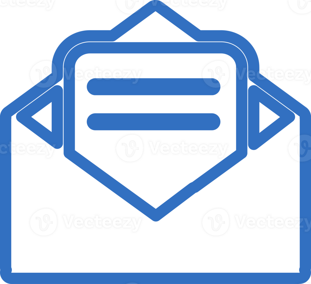 Email message icon line design, monoline icons. png