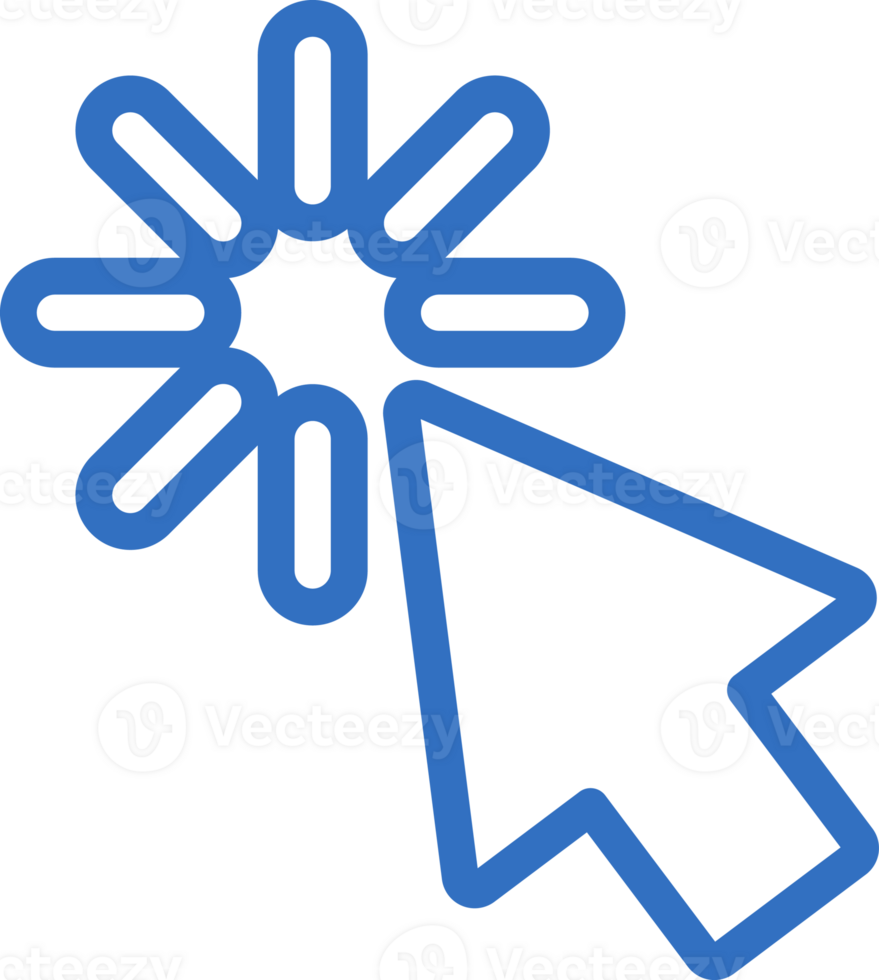 Cursor mouse icon line design, monoline icons. png