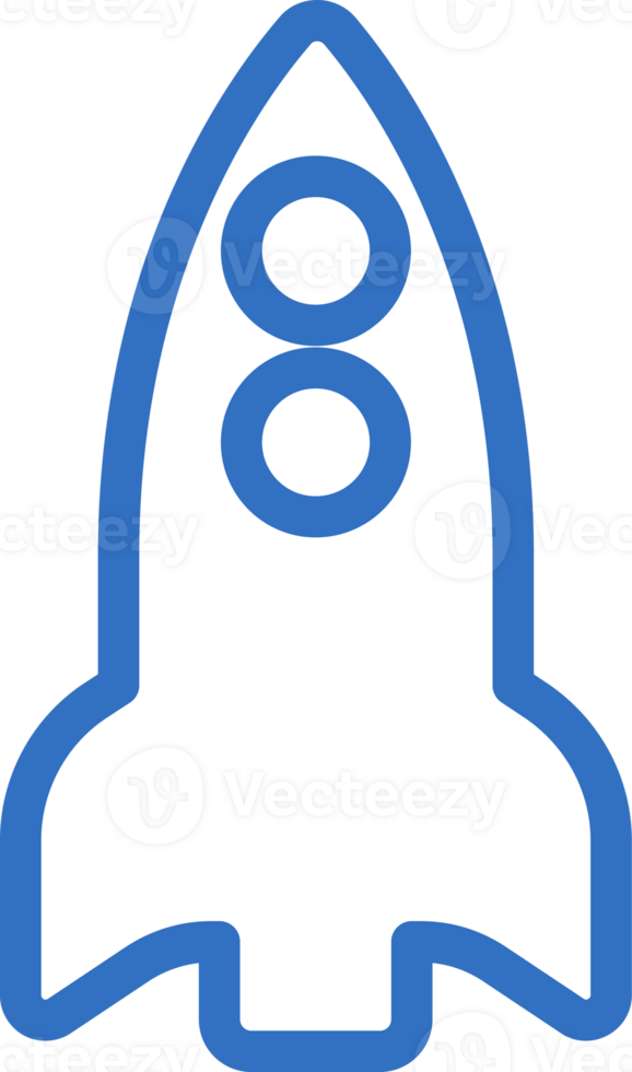 Rocket design icon line design, monoline icons. png