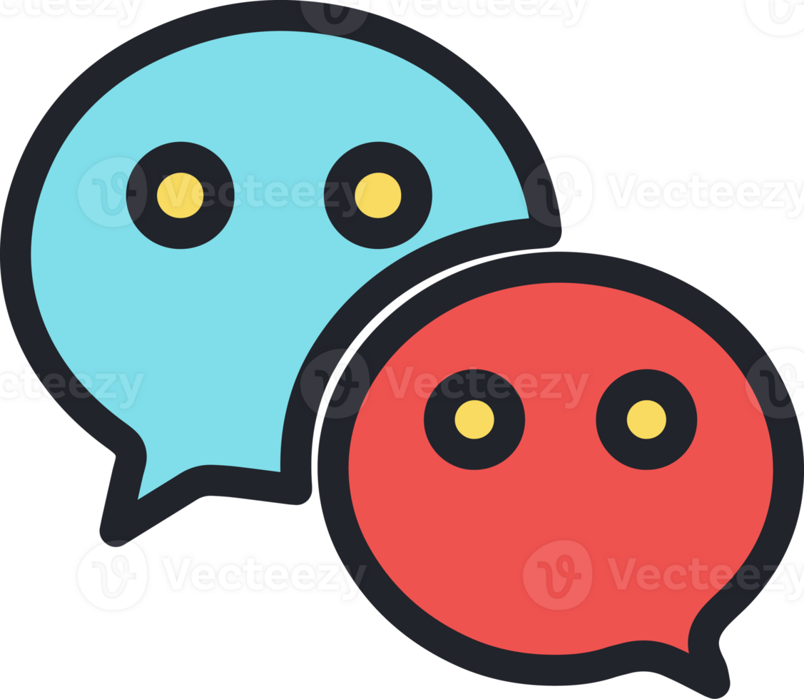 Chat message flat icon. png