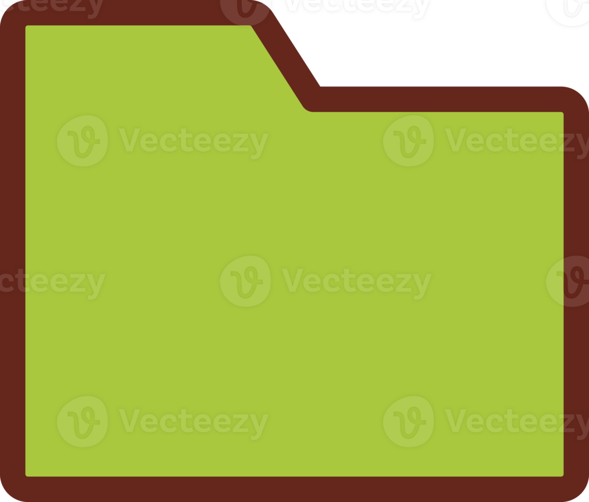 Folder flat icon 3 colors. png