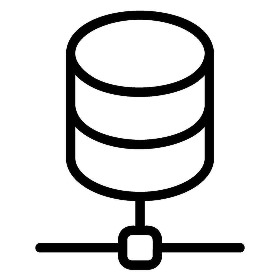 network server line icon vector