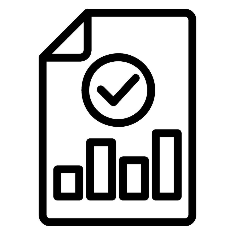 seo report line icon vector