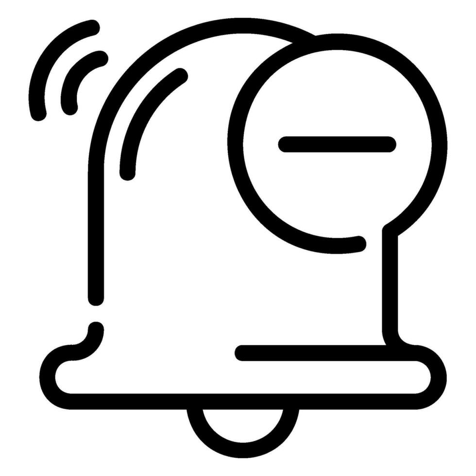 bell line icon vector