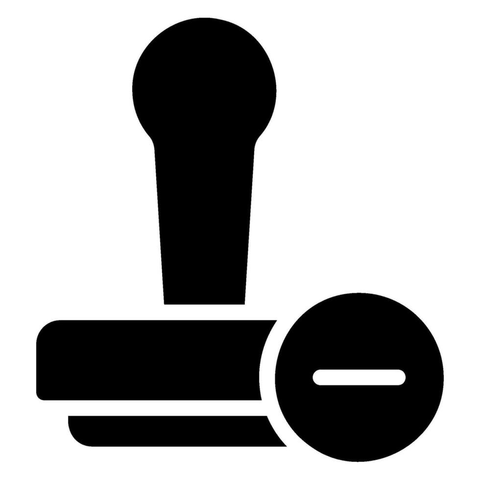 delete glyph icon vector