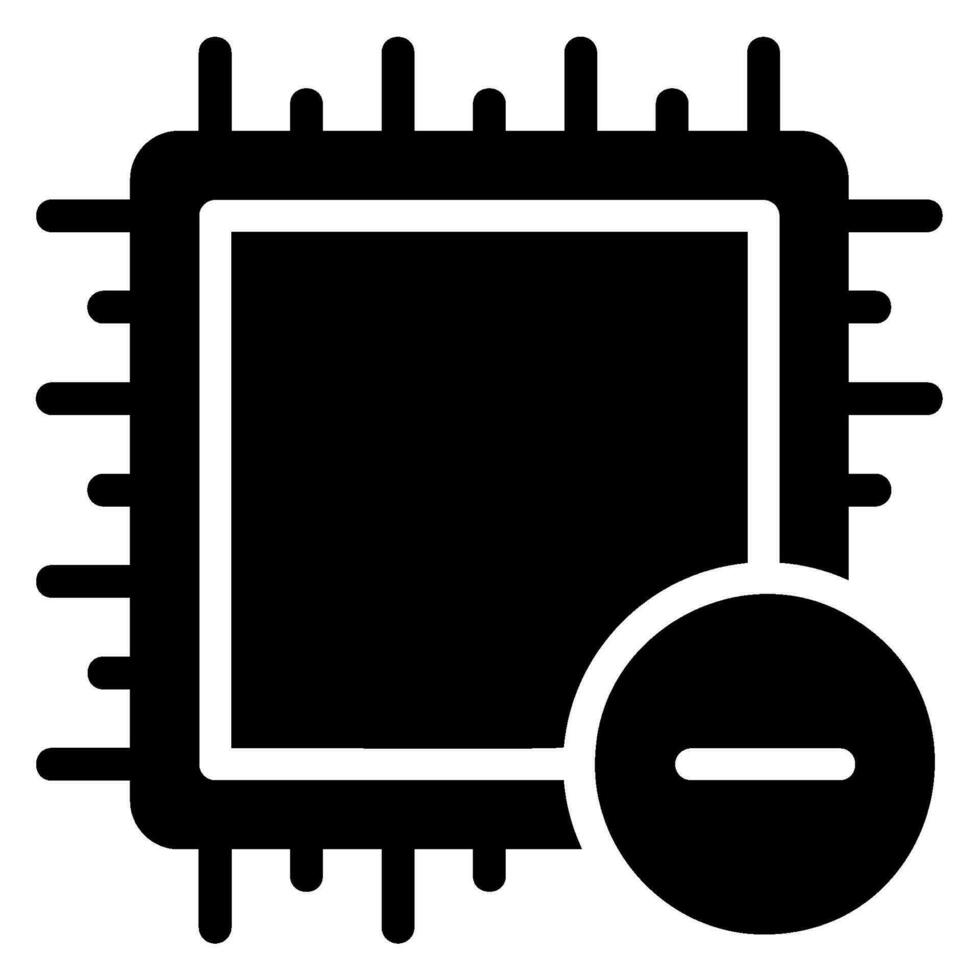 delete glyph icon vector