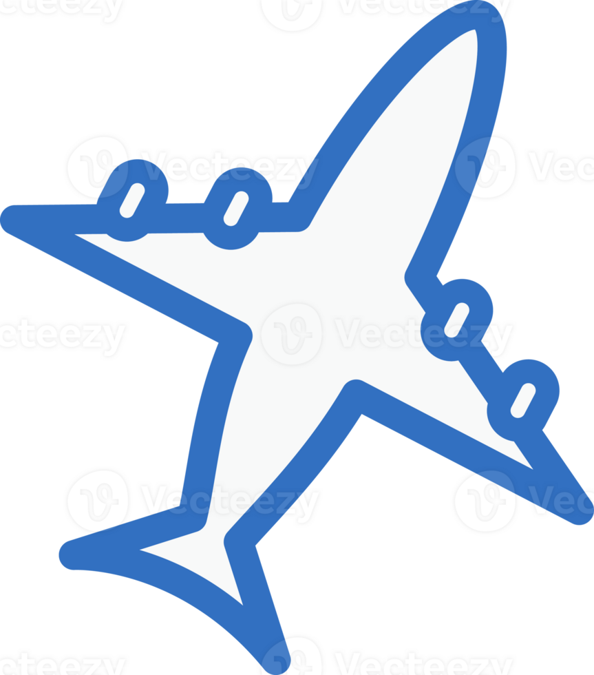 Airplane icon line design, monoline icons. png