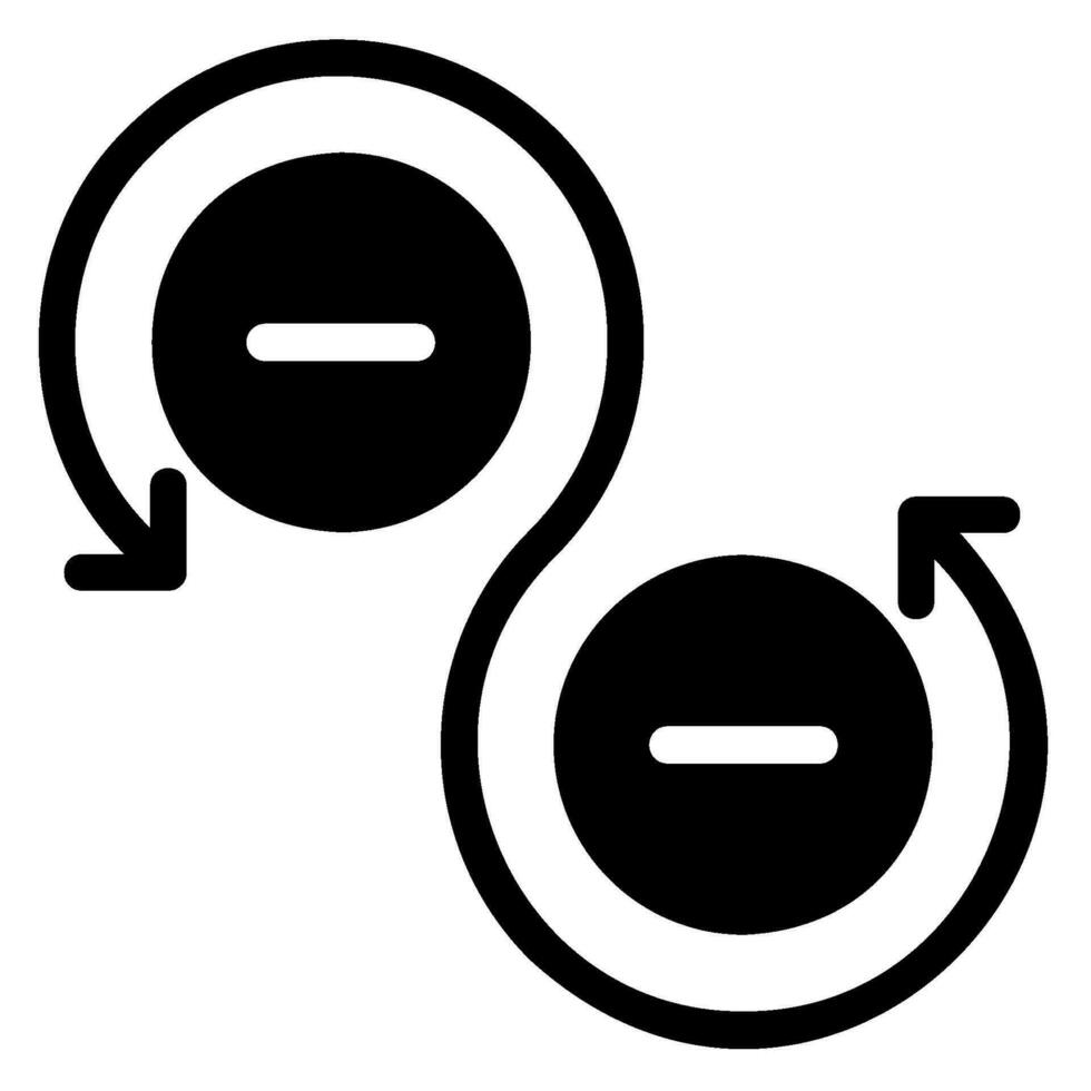 infinity glyph icon vector