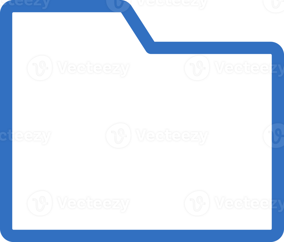 Folder icon line design, monoline icons. png