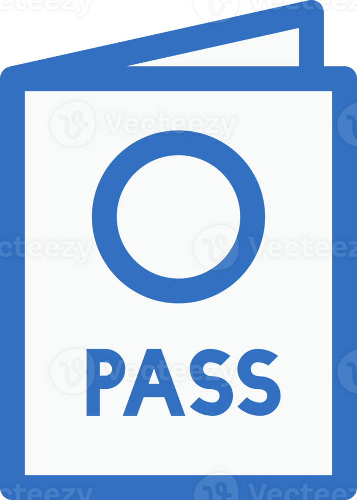 passport icon line design, monoline icons. png
