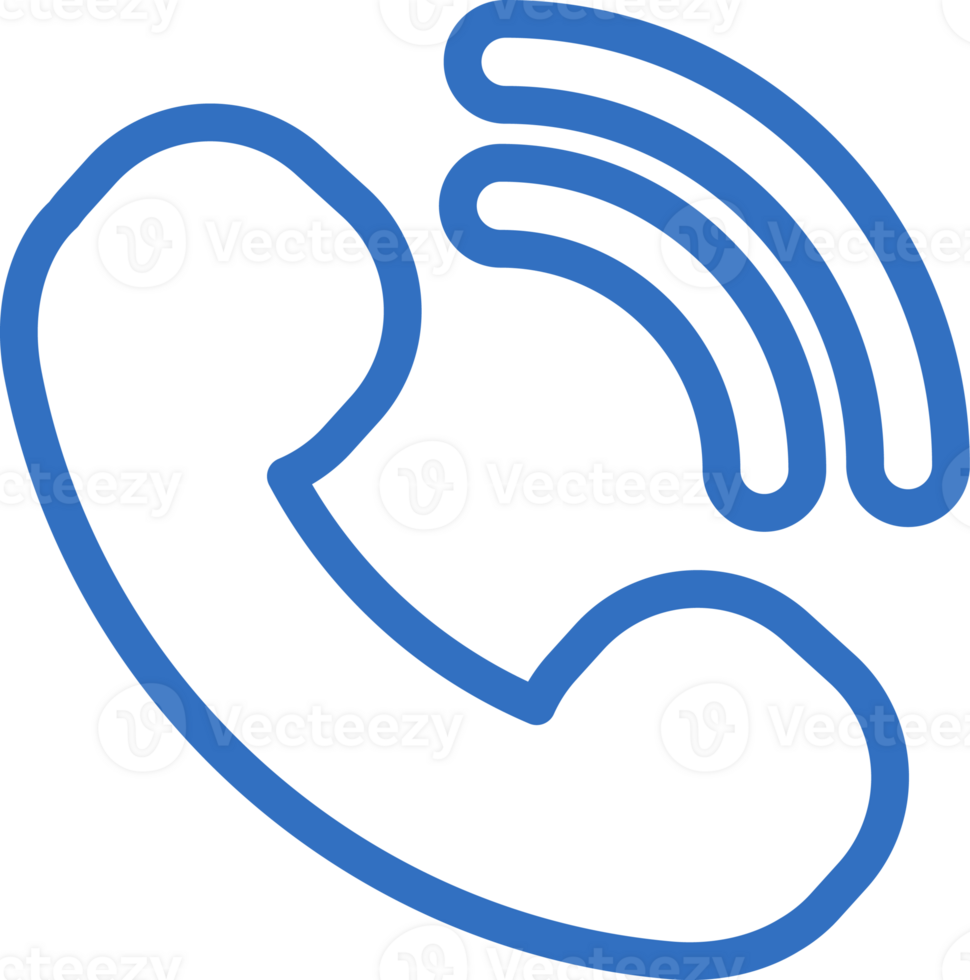 Phone call icon line design, monoline icons. png