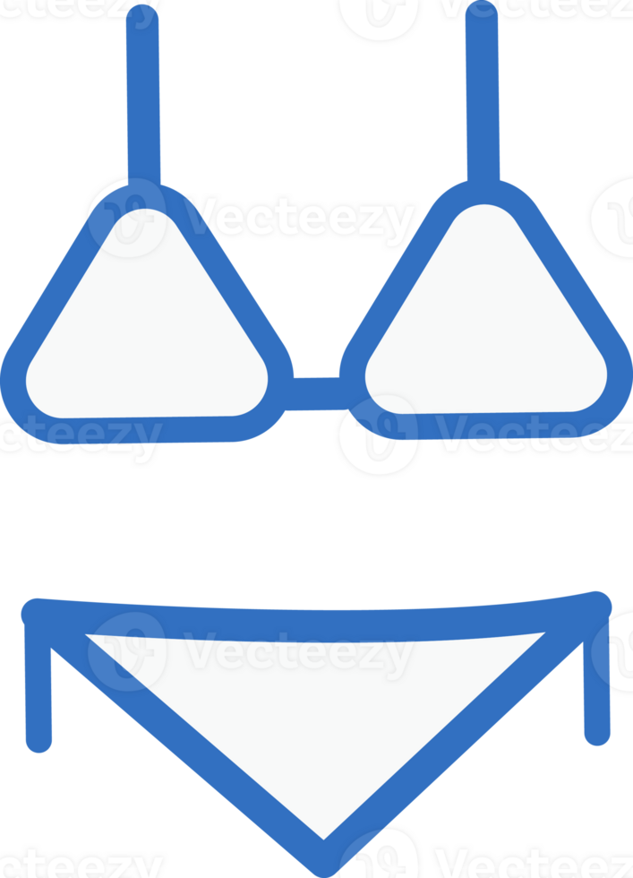 bikini icono línea diseño, monoline iconos png