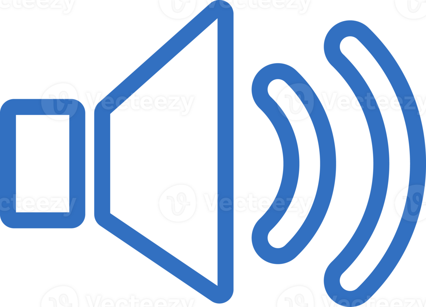 Speaker icon line design, monoline icons. png