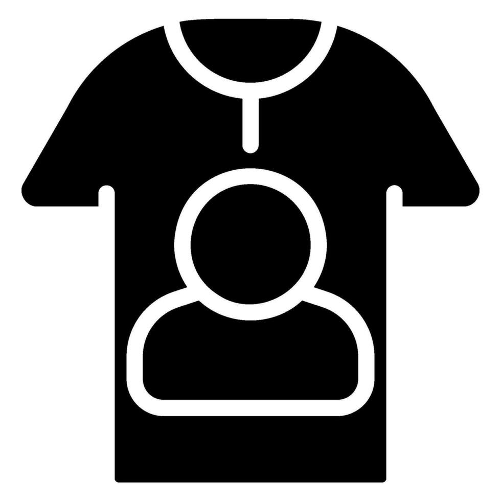 tshirt glyph icon vector