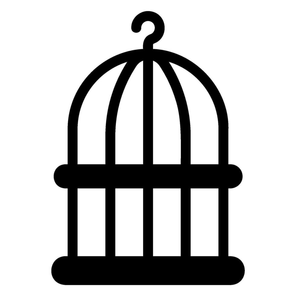 birdcage glyph icon vector