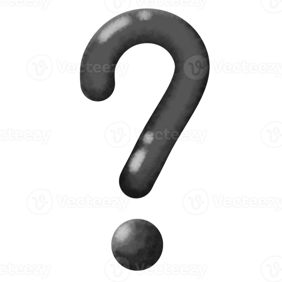 Black Question Symbol png