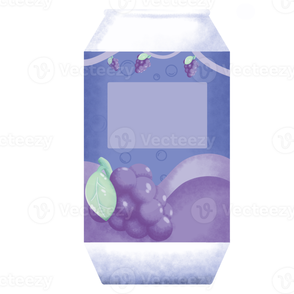 Grape Jucie Soda Can png