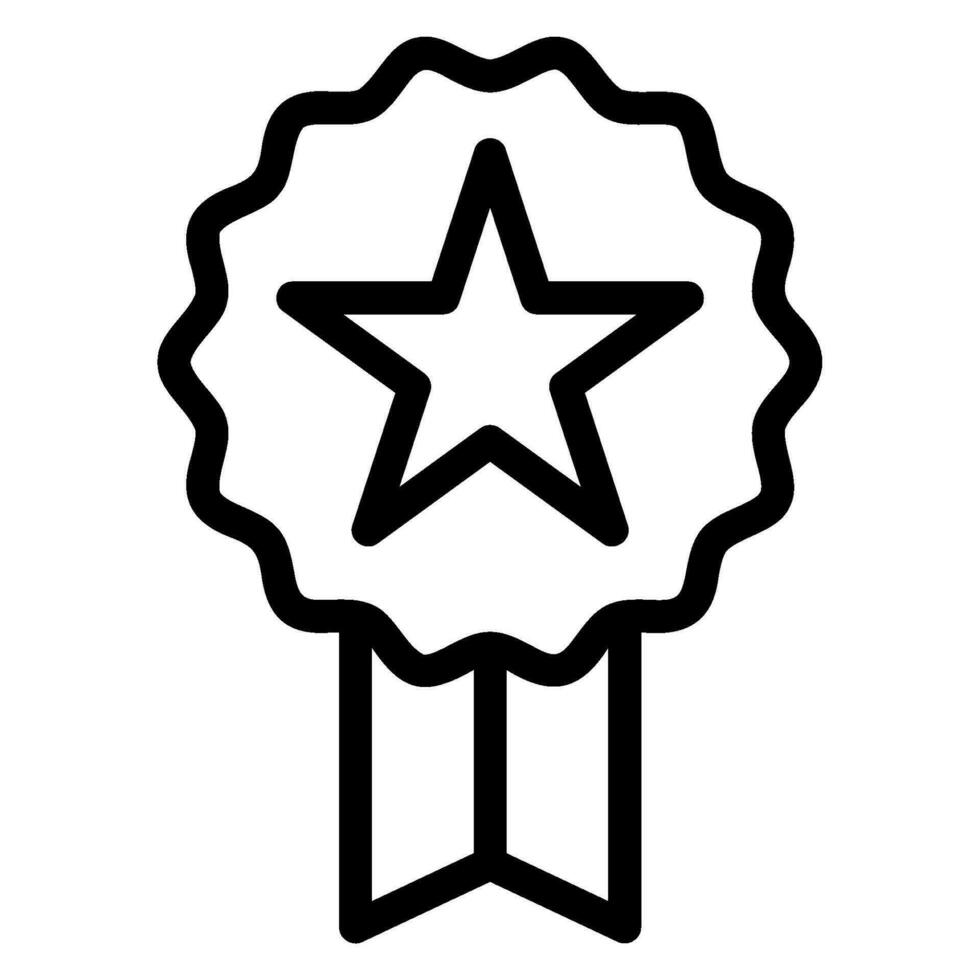 medal line icon vector