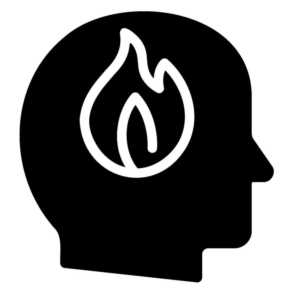 fire glyph icon vector