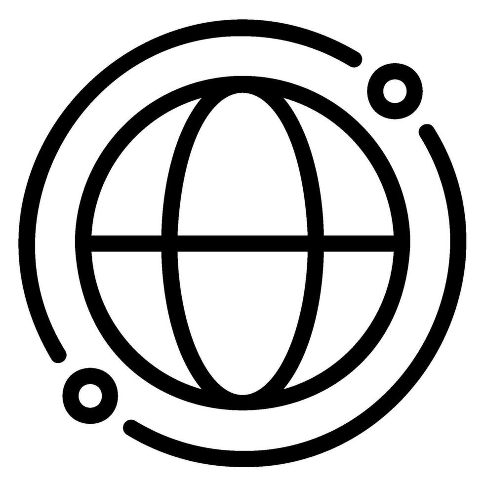 localization line icon vector