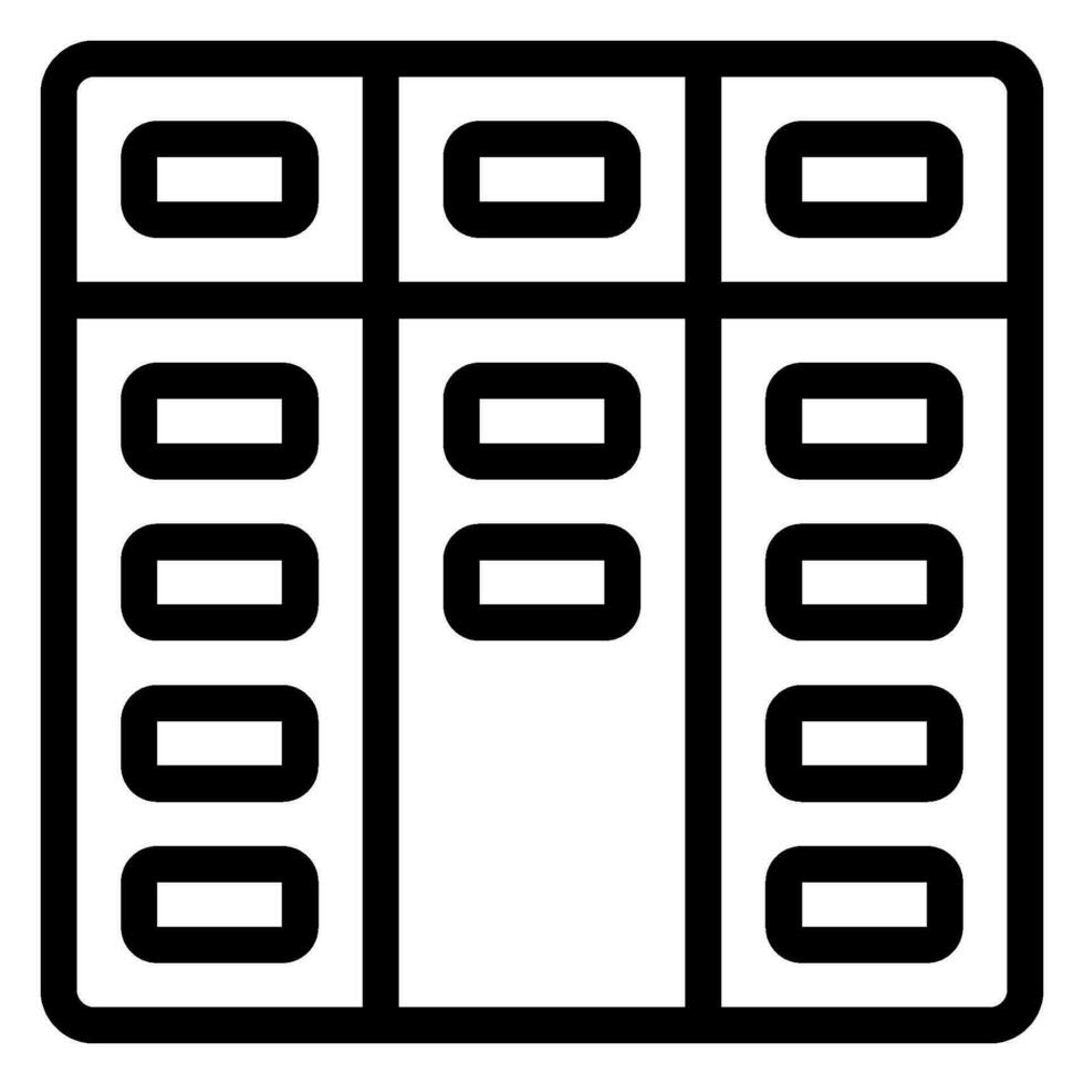 kanban line icon vector