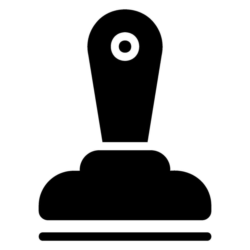 rubber stamp glyph icon vector