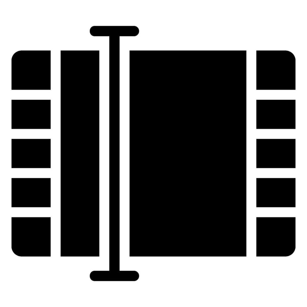 video editor glyph icon vector