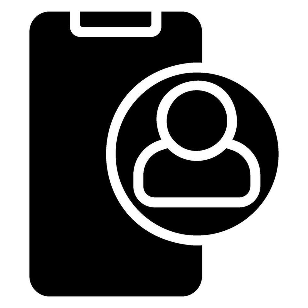 contacts glyph icon vector