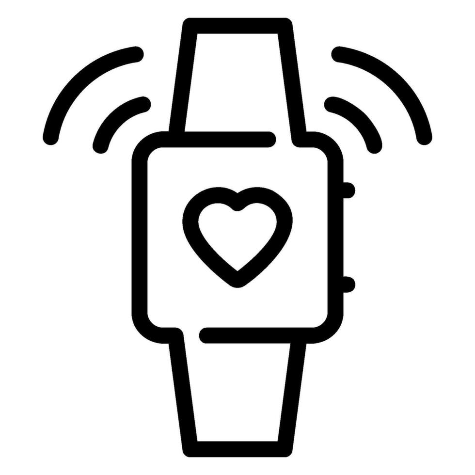 heart rate line icon vector