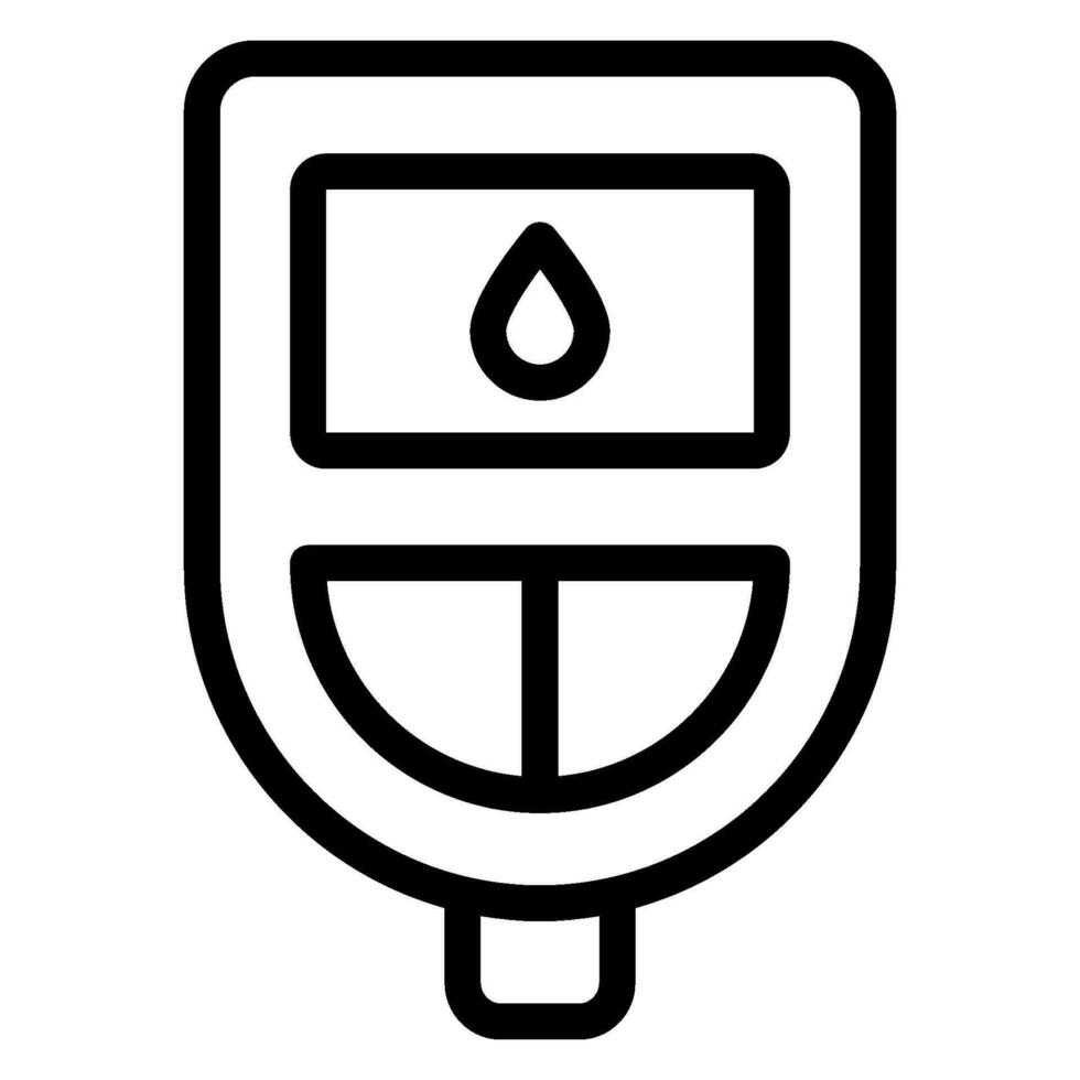blood test line icon vector