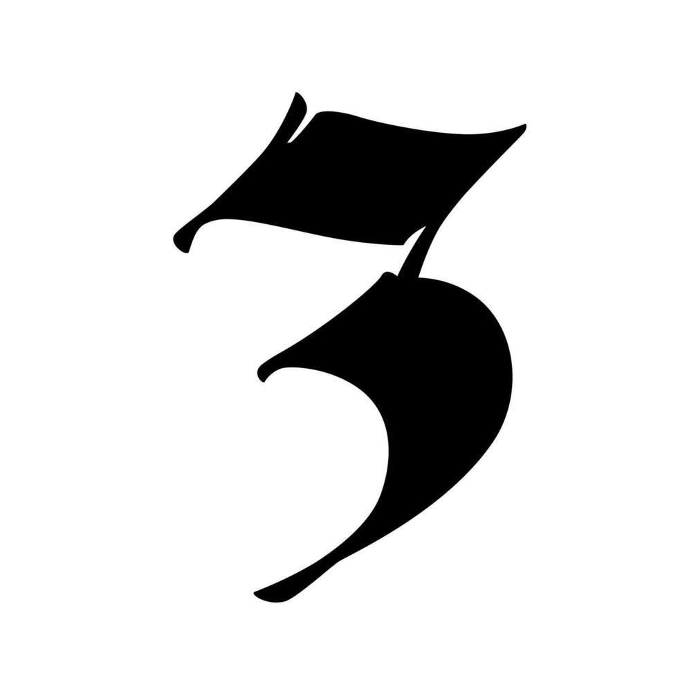 Gothic medieval figure. Symbol for logos vector
