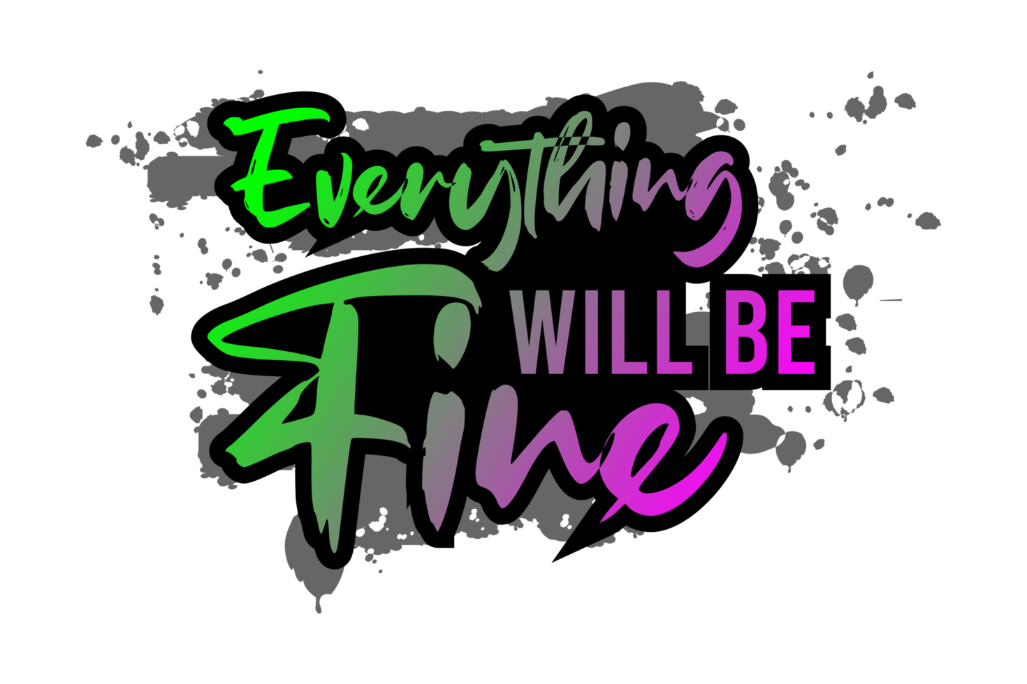typography t-shirt design use for printing, sublimation, cutting and more png