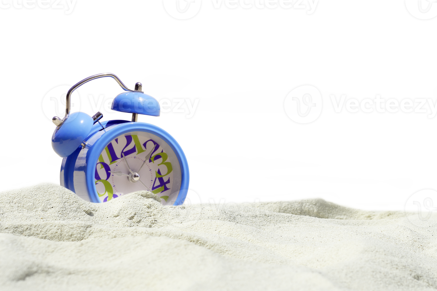 Uhr auf Sand png transparent Hintergrund