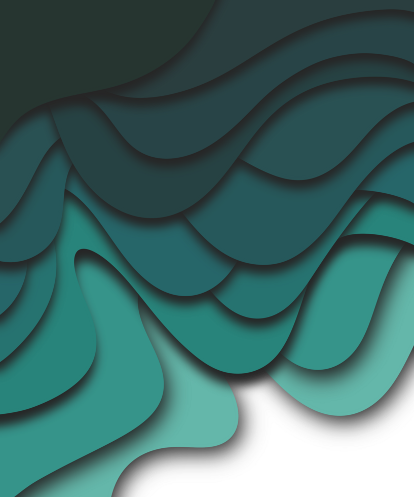 Abstract background with paper cut art style illustration png