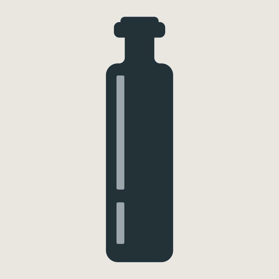 gráfico vector ilustración de un azul botella en un beige antecedentes