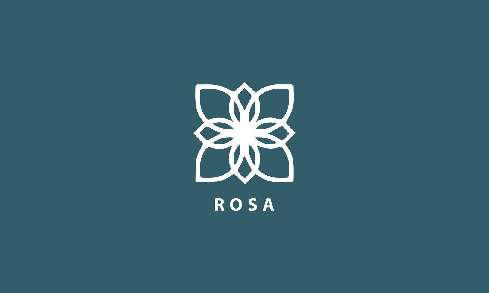 logo con Tres flor pétalos vector