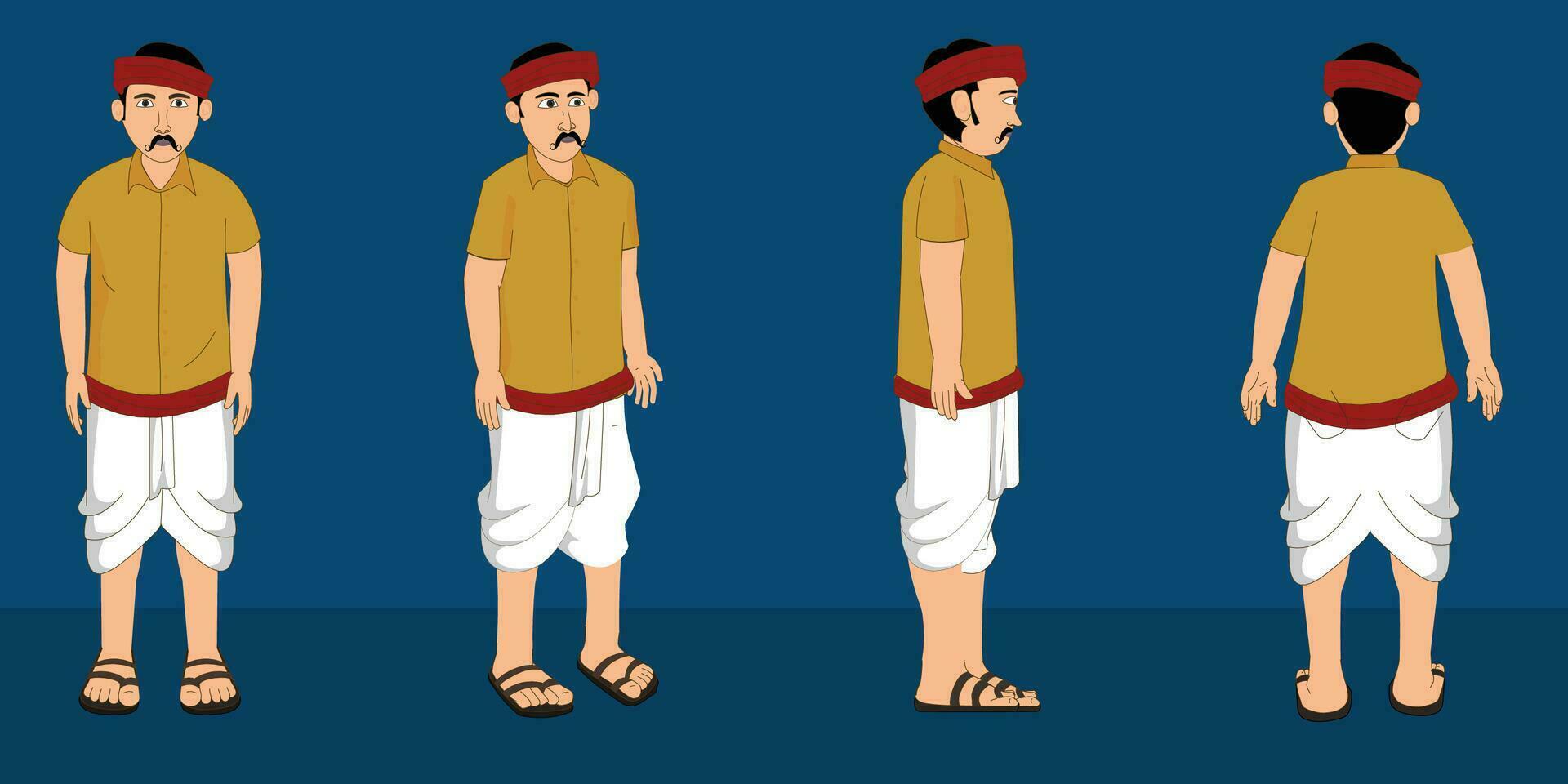 indio pueblo hombre dibujos animados personaje. moral cuentos para el mejor dibujos animados personaje vector gratis vector
