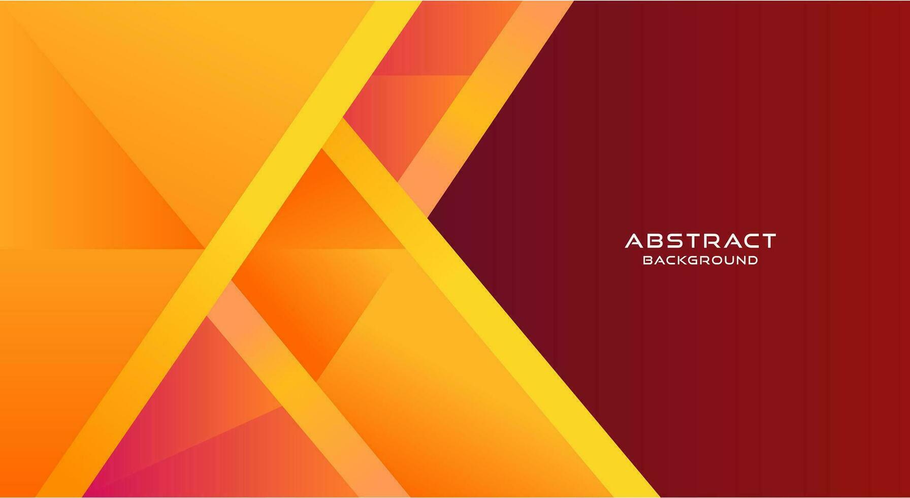 Modern geometric yellow background vector