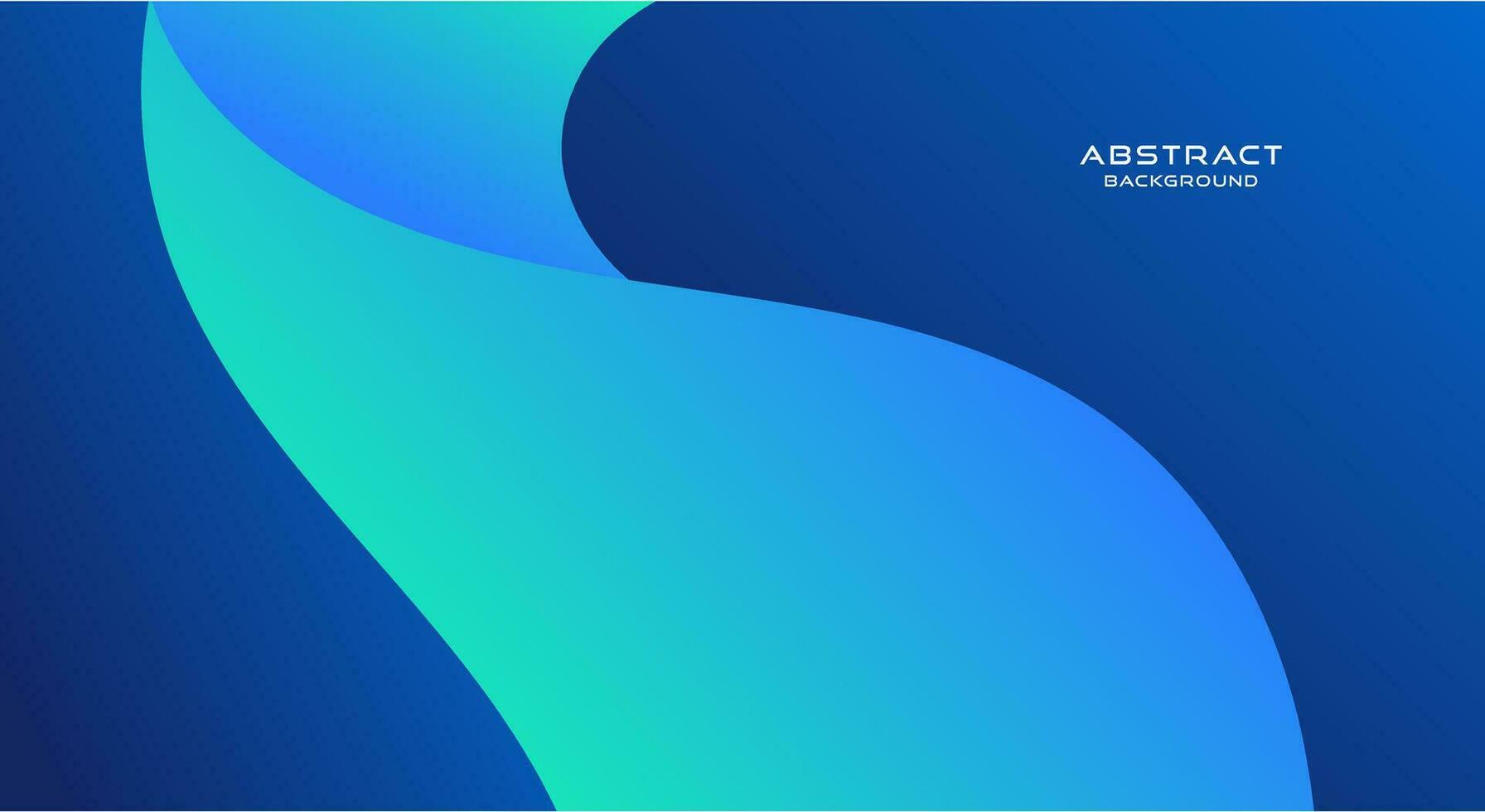 Simple gradient blue wave background vector