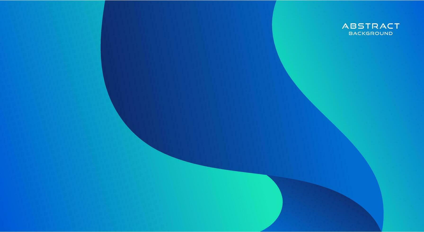 Simple gradient blue wave background vector