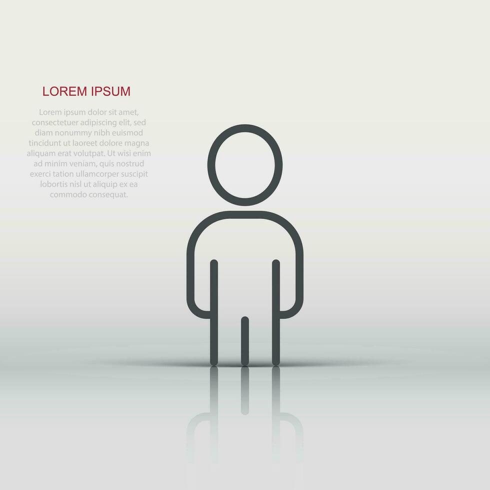 People communication icon in flat style. People vector illustration on white background. Partnership business concept.