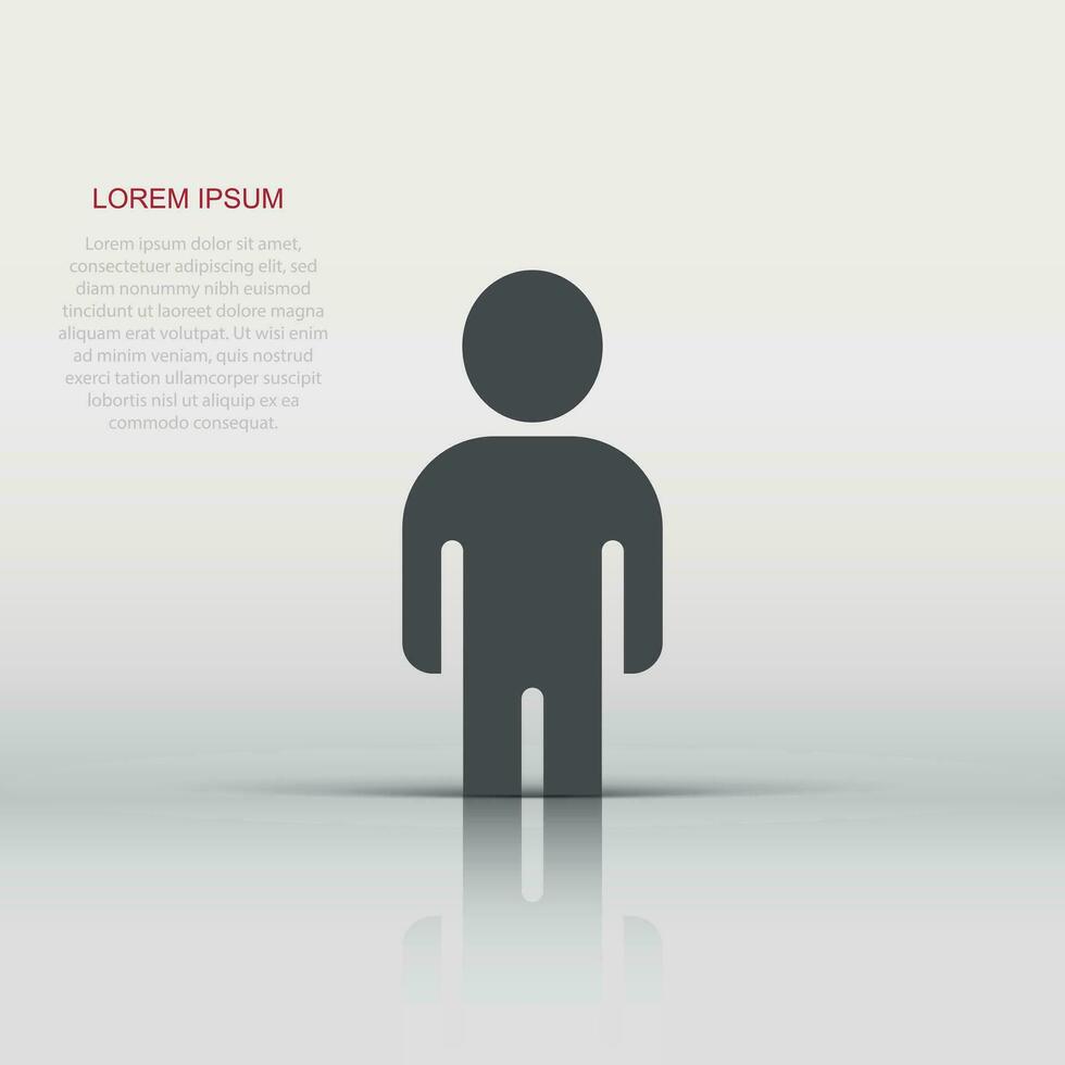 People communication icon in flat style. People vector illustration on white background. Partnership business concept.