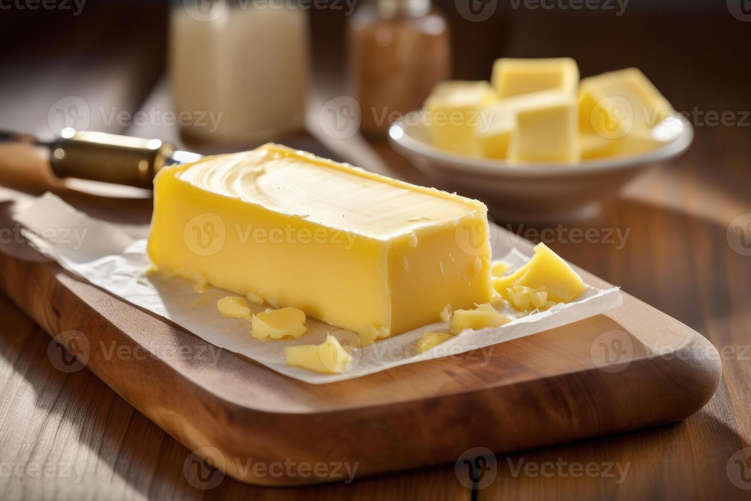 butter in The kitchen table Food Photography AI Generated photo