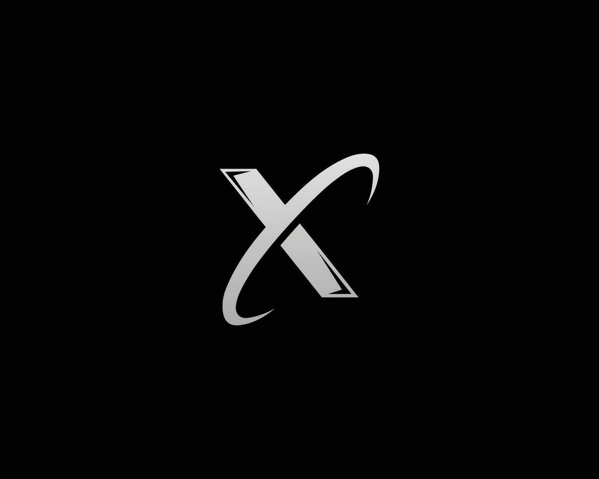 Letter X logo icon monogram design vector graphic design template.