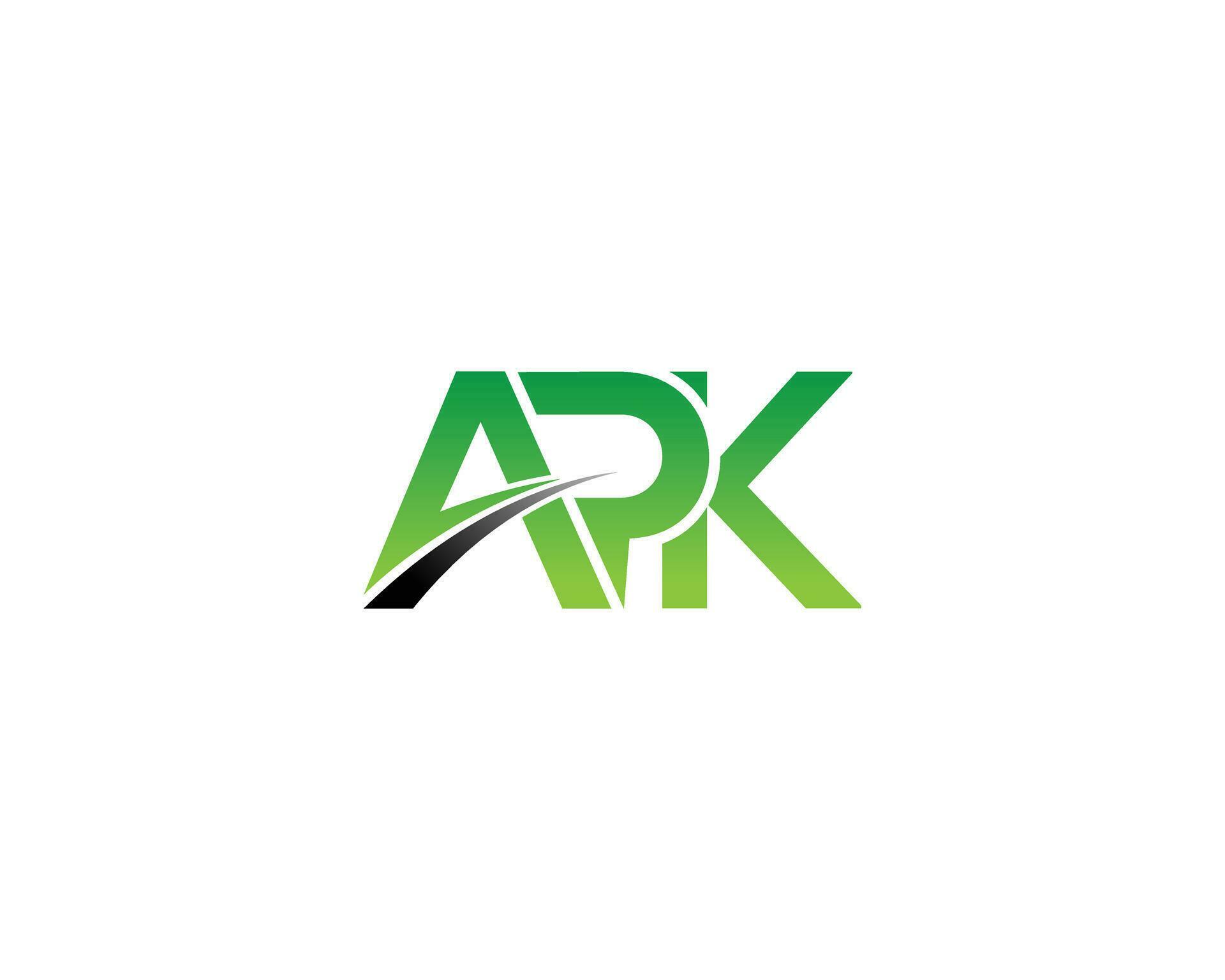 APK Letter Logo Design Abstract Typography Vector Template 26564028