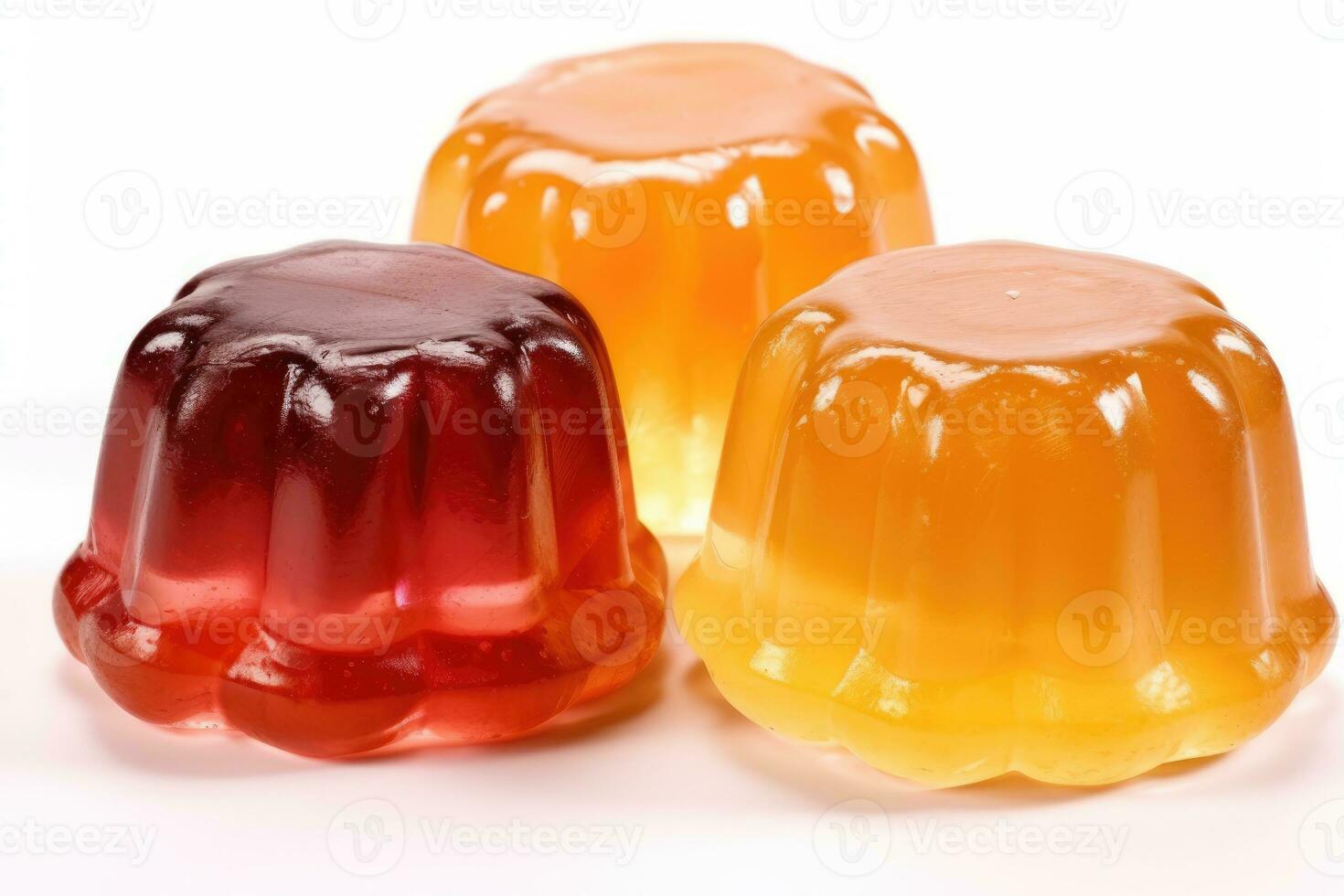 jelly white isolated background Food Photography AI Generated photo