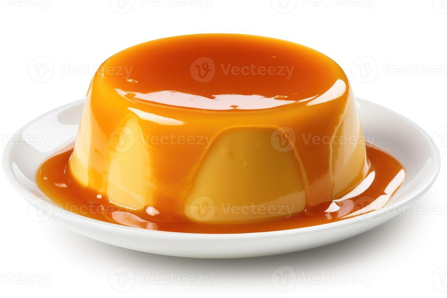 stock photo of french crme caramel food photography