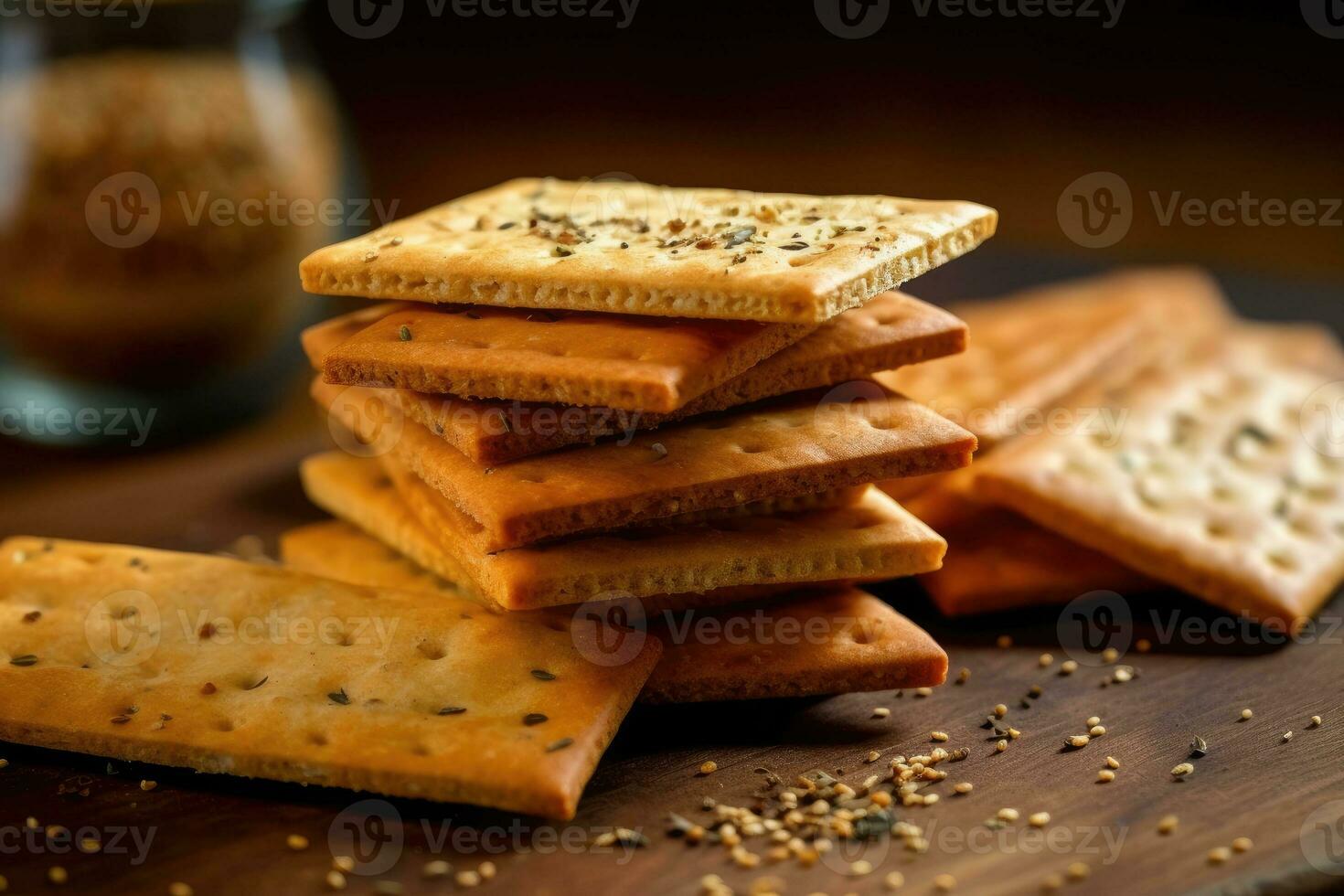 stock photo of cracker food photography AI Generated
