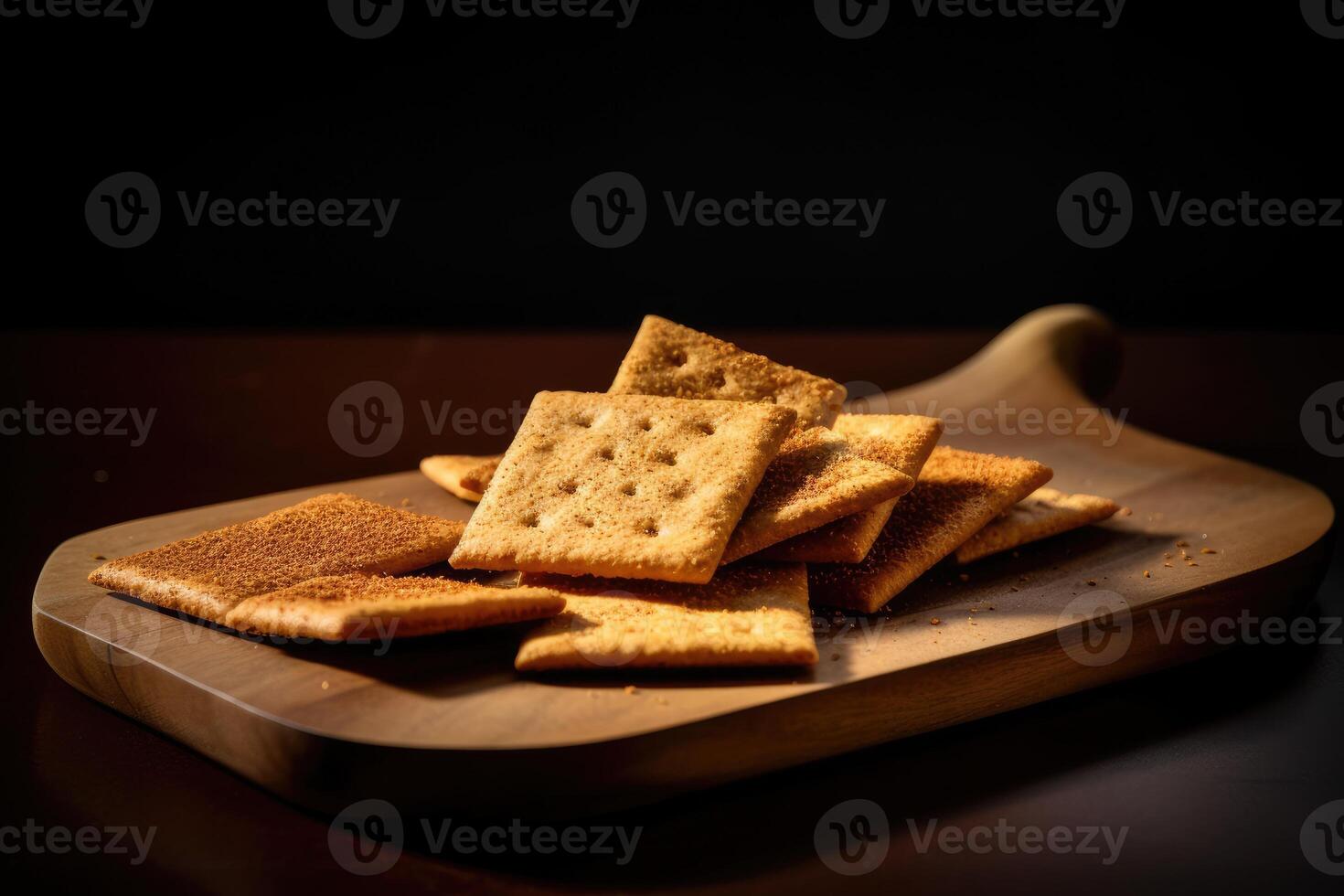 stock photo of cracker food photography AI Generated